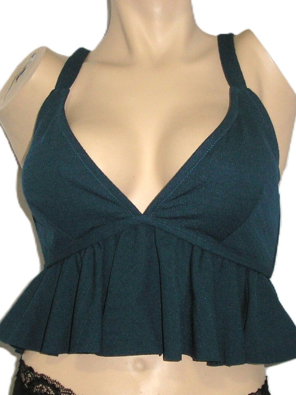 CUPSHE Forrest Green Swim Bikini Top, Size 1X NEW NWT